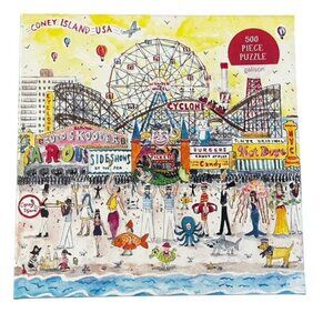 Galison Michael Storrings Summer at the Amusement Park 500 Piece Puzzle